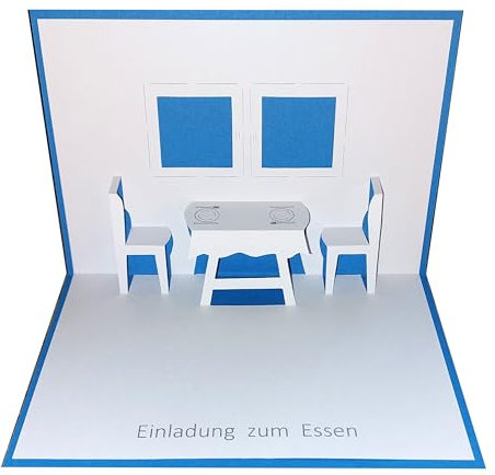 Einladung zum Essen Pop up Karte