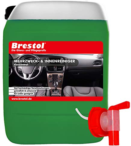 Brestol NEUTRALREINIGER Konzentrat 25 Liter inkl. Auslaufhahn 61 mm - Fahrzeuginnenraum Cockpitreiniger Cockpit Mehrzweckreiniger