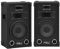 vidaXL 2X HiFi Bühnen Lautsprecher Passiv Professionell Eckenschutz Konzert Lautsprecherbox Bass Box Subwoofer Soundsystem Party Disco 800W