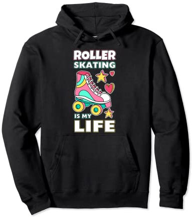 Rollschuhfahren mein Leben Rollschuh Skater Rollschuhfahren Pullover Hoodie