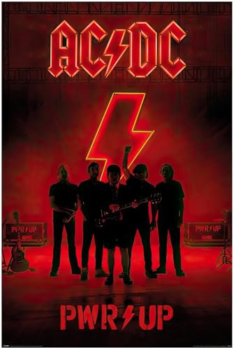 1art1 AC/DC Poster Pwr Up Plakat | Bild 91x61 cm