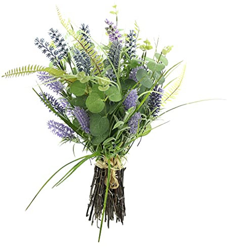 FRANK FLECHTWAREN Kunstblumen, Kunstpflanze, Blumenstrauß Lavendel, Provence ca. Höhe 50 cm