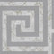 Athena Marble Wallpaper Greek Key Glitter Metallic Grey Gold Silver