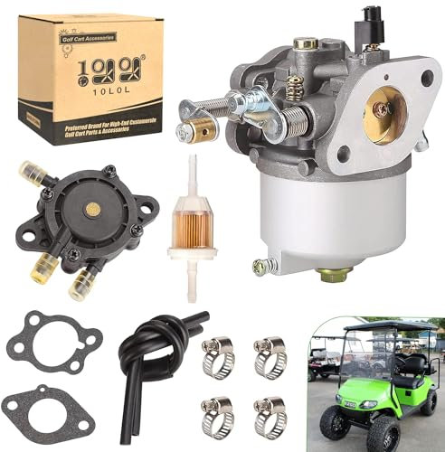 10L0L Golf Cart Carburatore Pompa Carburante Kit per EZGO TXT Medalist Marathon 1991-up 4 Cicli con 295cc Motori, OEM: 72840-G01 26645-G01 72558-G02 26726-G01 26727-G01 60391 601 01 17 553.