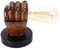 FTVOGUE Faustform Wandleuchte Vintage Industrial Wandleuchte mit Sockelmontageanschluss für Schlafzimmer Bar Cafe(Linke Hand)