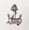 Magnet Anker Tau Silber ROT Titan Hamburg Banderole Wappen Souvenir Mitbringsel Geschenk Deko