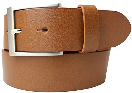 BELTINGER Hochwertiger Gürtel mit Edelstahl-Gürtelschnalle aus Vollrindleder 4 cm | Jeans-Gürtel für Damen Herren 40mm | Vollleder-Gürtel