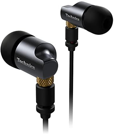 Technics Premium In-Ear-Monitore IEM, High-Fidelity-In-Ear-Ohrhörer mit innovativem 10-mm-Treiber für Ultra-geringe Verzerrung, Schwarz/Gold