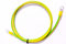 Cavo di messa a terra verde giallo 6 mm² con capocorda ad anello, occhiello isolato per armadi di rete e server, dimensioni: 1000 mm