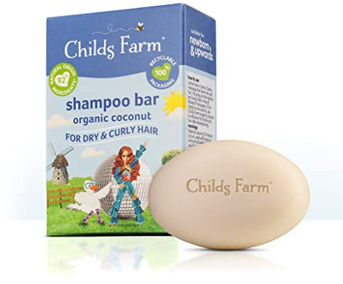 Childs Farm | Kids Shampoo Bar 60g| Organic Coconut | Dry, Curly & Coily Hair