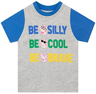 Peppa Pig Tshirt | George Pig T Shirt Jungen | Baumwolle T-Shirt Für Kinder Mehrfarbig 110 cm