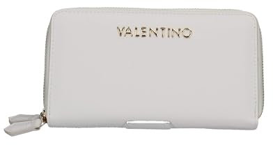Valentino Divina SA Zip Around Wallet Bianco