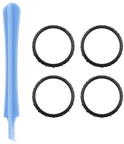 SG Store Anneaux d'accent Compatible avec PS5 Contrôleur Remplacement Anneaux de Garniture de Bâton Analogique de 22mm avec Outil à Coque Ouverte Noir, Contrôleur Non Inclus
