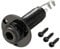 sourcing map 6.5mm(1/4 Inch) Electric Guitar Bass Mono Endpin Output Jack Strap Button Jack Socket for Acoustic Electric Guitars Black