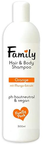 Family Hair & Body Shampoo Orange - vegan - 500ml