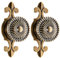 MUXSAM 2Pcs Pulls Handles Knobs for Drawer Door Kitchen,Cabinet Knobs Furniture Wardrobe Round Antique - Antique Brass
