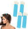Rouleaux de cheveux avec pinces, 4 pièces pince volumatrice instantanée pour cheveux, rouleaux pour cheveux bigoudis auto-agrippant rouleau de cheveux volumisant pince à racine (bleu)