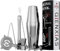 Cocktail Shaker Kit,Ensemble de Cocktail Shaker,Boston Shaker 9 Pièces,Acier Inoxydable,Pilon Cocktail,Doseur Cocktail et Accessoires de Bar Jigger,Boîte-Cadeau Personnalisé Compris
