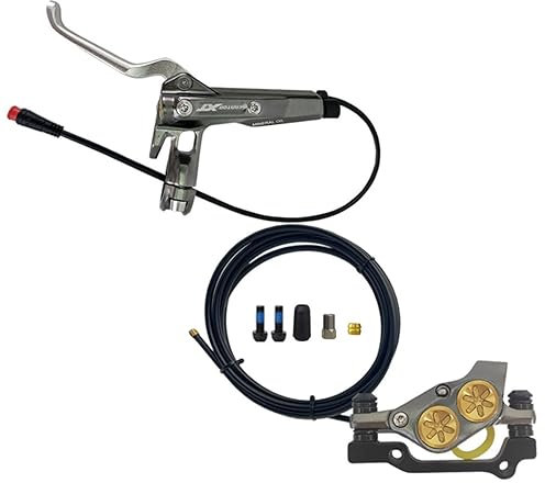 FukkeR MTB Hydraulische Scheibenbremse Links Hinten 1850mm Rennrad Fahrrad Ölbremse Bremse Aluminium Mit Universal PM Caliper Adapter Fur 160mm/180mm Rotoren