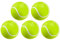 Tennisball-Magnet, Sport-Aufkleber für Schulschließfächer und Kühlschränke, Team-Partygeschenke, 8,9 cm (5 Stück)