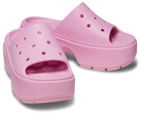 Crocs Women's Stomp Slides, Pink Tweed, 38/39 EU
