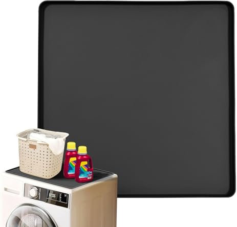 Protector superior para lavadora y secadora, alfombrilla de silicona resistente al calor, protector superior para lavadora y secadora, protector de cubierta para lavadora secadora, alfombrilla prote