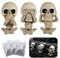 Wekuw 3 Stücke Halloween Auto Duft Lufterfrischer Zubehör Innenraum Totenkopf Auto Diffuser mit 3 Dufttabletten Auto Duft Lufterfrischer, für Auto, Klimaanlage, Büros, Halloween Dekoration