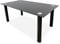 Homey Mesa de Cristal de Comedor o Cocina con Patas Negras Modelo Döme, Práctica y Funcional. Medidas: 140 cm (Largo) x 80 cm (Ancho) x 74 cm (Alto), Acero aleado