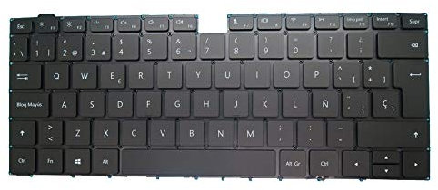 Teclado para portátil para Huawei MATEBOOK B3-410 NBZ-WBE9 Español Negro SP