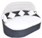 Festnight Sonneninsel mit Dach Sonnenbett Outdoor Wetterfest Sonnendach Gartenmuschel Rattan Liegeinsel Polyrattan Garteninsel Gartenliege Sonnenliege Loungebett Gartenbett