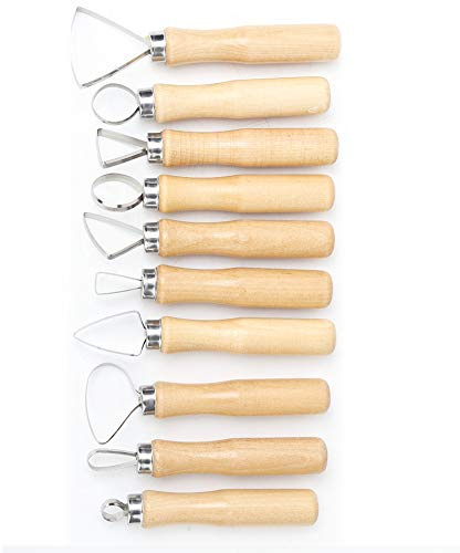 10-teiliges Skulptur-Set aus Keramik, Ton, Wachs, Seife, Modellieren und Schnitzen, 10-teilig