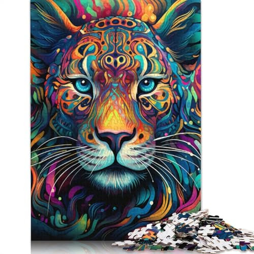 1000-teiliges Puzzle Afrikanischer Leopard Puzzle für Erwachsene Kartonpuzzle Lernspiel für Erwachsene und Kinder Größe: 38 x 26 cm