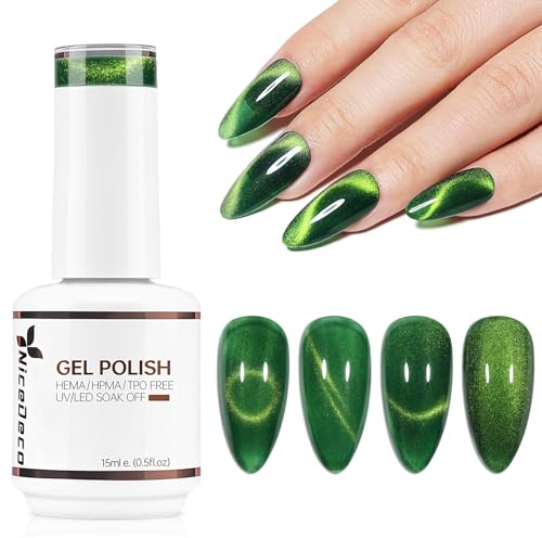 Nicedeco Cat Eye Gel Nail Polish, 15ML UV/LED Soak-Off Gel Polish Nail Art Manicure Pedicure, Salon & Home Use - Long Lasting & Easy to Apply 315