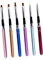 DRESSOOS Elongated Lines Pulling Line Pen Professional Nail Art Set Nail Stripping Brush Mental Handle for Details