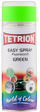 Tetrion Easy Spray Fluorescent Spray Paint for Indoor & Outdoor Use, Smooth Application on Wood, Metal, Ceramic, Plastic400ml