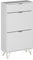 Vicco Schuhschrank Helge, Schuhregal, Weiß, 60 x 107.5 cm 2 Fächer