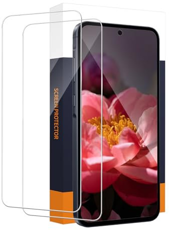 Carantee 2 Pack Verre Trempé pour Samsung Galaxy A55/A35 5G, 2.5D Demi écran A35 Protection Écran, 9H Dureté Sans Bulle, Tactile sensible, Anti Rayures, 0,33mm Ultra HD Vitre Protection pour A55 5G
