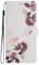 BLOTECH Handyhülle für Oppo A74 5G mit Kartenfächer in Braun Schutzhülle aus Kunstleder Handytasche als Flip Case Cover Handy Tasche Etui Hülle Kunstledertasche,Diagonales Pfingstrosen-Muster