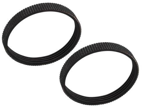 Confezione da 2 cinghie di driver per pialla colorata, resistenti, per modelli 1900B BKP180 KP0810, cintura nera