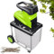 Electric Garden Shredder 60L, 2800W Heavy Duty Wood Chipper with 5000RPM, Max Cutting Diameter 4.5cm for Yard Cleanup and Composting