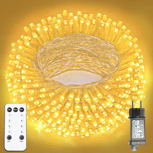 XmasBokeh LED Lichterkette Außen 30m 300 LED Warmweiß