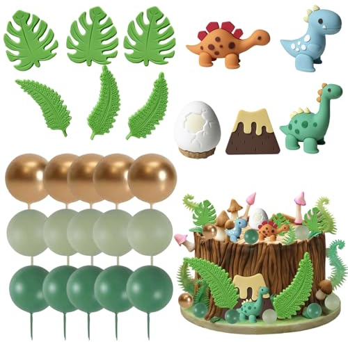 27 Teile Tortendeko Dino, Dino Kuchen Deko, Dino Torte, Kuchendeko Dinosaurier, Dinosaurier Kuchendeko, Dino Cake Topper, Für Kindergeburtstag, Dino Party, Baby Shower