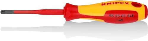 Knipex Giraviti (Slim) Plusminus Pozidriv Brunita, Impugnatura Isolante, in Materiale Bicomponente, Collaudato Vde 187 Mm 98 25 01 Sls