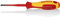 KNIPEX Schraubendreher (Slim) PlusMinus Pozidriv isolierender Mehrkomponenten-Griff, VDE-geprüft brüniert 187 mm, 98 25 01 SLS
