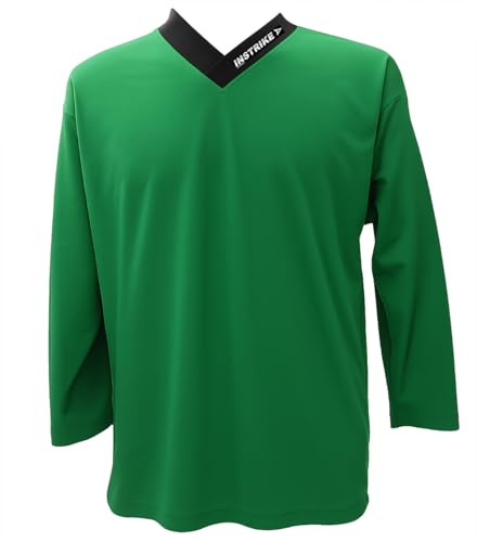 Instrike Profi Trainings Trikot für Eishockey Kinder und Erwachsene Trikots mit dezente Logo hochwertiges angenehm zu tragendes Jersey
