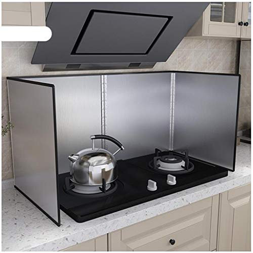 Kays Plaque Anti-Projections de Cuisson Pliable Splatter Garde d'huile en Acier Inoxydable Splash Screen Cover Cuisine Cuisson Plaque Baffle Facile à Nettoyer ustensiles de Cuisine Outil de Cuisson