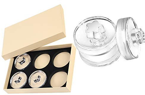Fermentation Weights with Easy Grip Handles Sauerkraut Kimchi Pickles Preservation Canning and More Home Fermented Foods Glass Fermenting Lids Dishwasher safe for Wide Mouth Mason Jars(6 Packs)