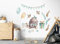 Wandtattoo Bär I Luftballons Vögel Feder Geburtstagsparty Kinderbilder Junge Kinderzimmer Mädchen Aufkleber Osomhome os8854 (170x150cm)