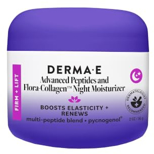Derma-E Advanced Peptides and Flora-Collagen Night Moisturizer Unisex Moisturizer 2 oz