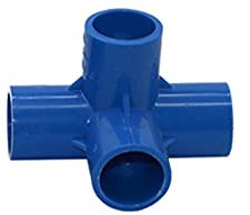 Kit del connettore del Giunto del Tubo Flessibile Connettore per Tubi in PVC Interno da 32 mm Agricoltura a 3 Vie,4 Vie,connettore Stereo a 5 Vie raccordi per Tubi per Acqua 1 (Color : Silver)